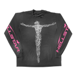 Hellstar Qr Christ L/S Tee - Black