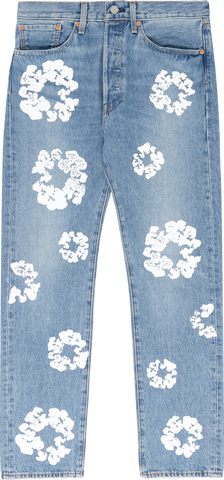 Denim Tears x Levi's Cotton Wreath Jean - Light Wash