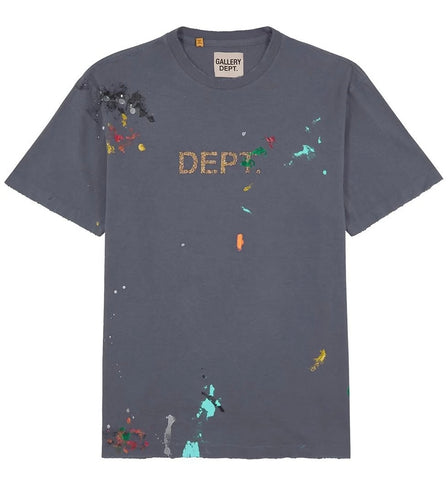 Gallery Dept Paint Splatter Tee - Navy