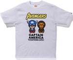 Bape x Marvel Captain America Baby Milo Tee - White