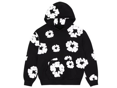 Denim Tears Cotton Wreath Hoodie - Black