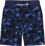 Bape Color Camo Sweat Shorts - Navy