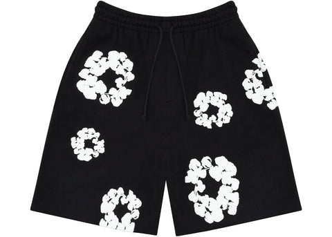 Denim Tears Cotton Wreath Sweatshorts - Black