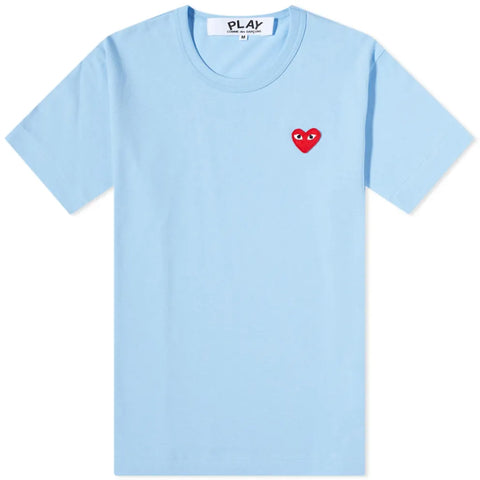 CDG Play Emblem Tee - Blue