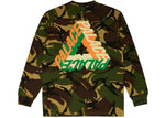 Palace P-3D L/S - Woodland Camo