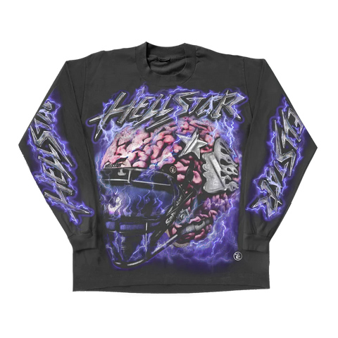 Hellstar Powered By The Star L/S Tee - Black