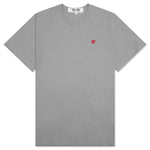 CDG Play Small Emblem Tee - Grey