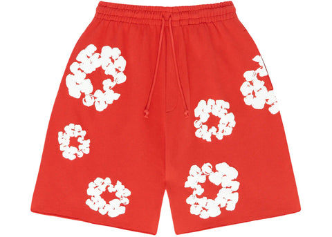 Denim Tears Cotton Wreath Sweatshorts - Red