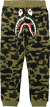 Bape 1st Camo Shark Sweatpants - Green