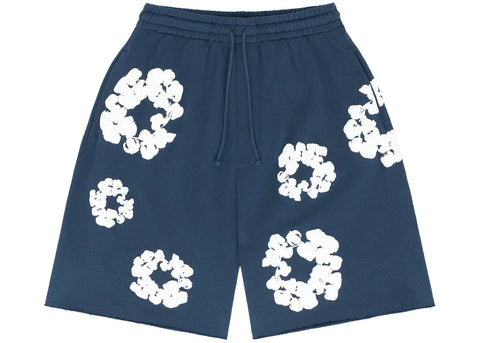 Denim Tears Cotton Wreath Sweatshorts - Navy