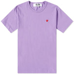 CDG Play Small Emblem Tee - Purple