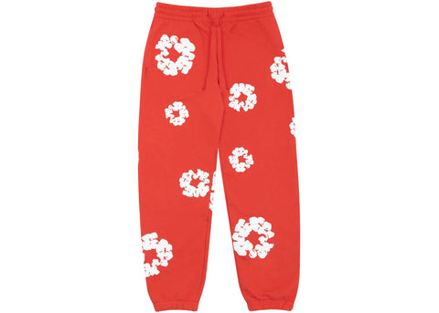 Denim Tears Cotton Wreath Sweatpant - Red