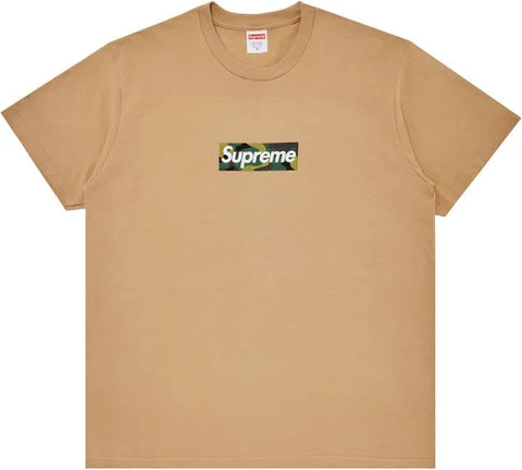 Supreme Box Logo Tee (FW23) - Khaki