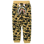 Bape 1st Camo Shark Sweatpants - Yellow